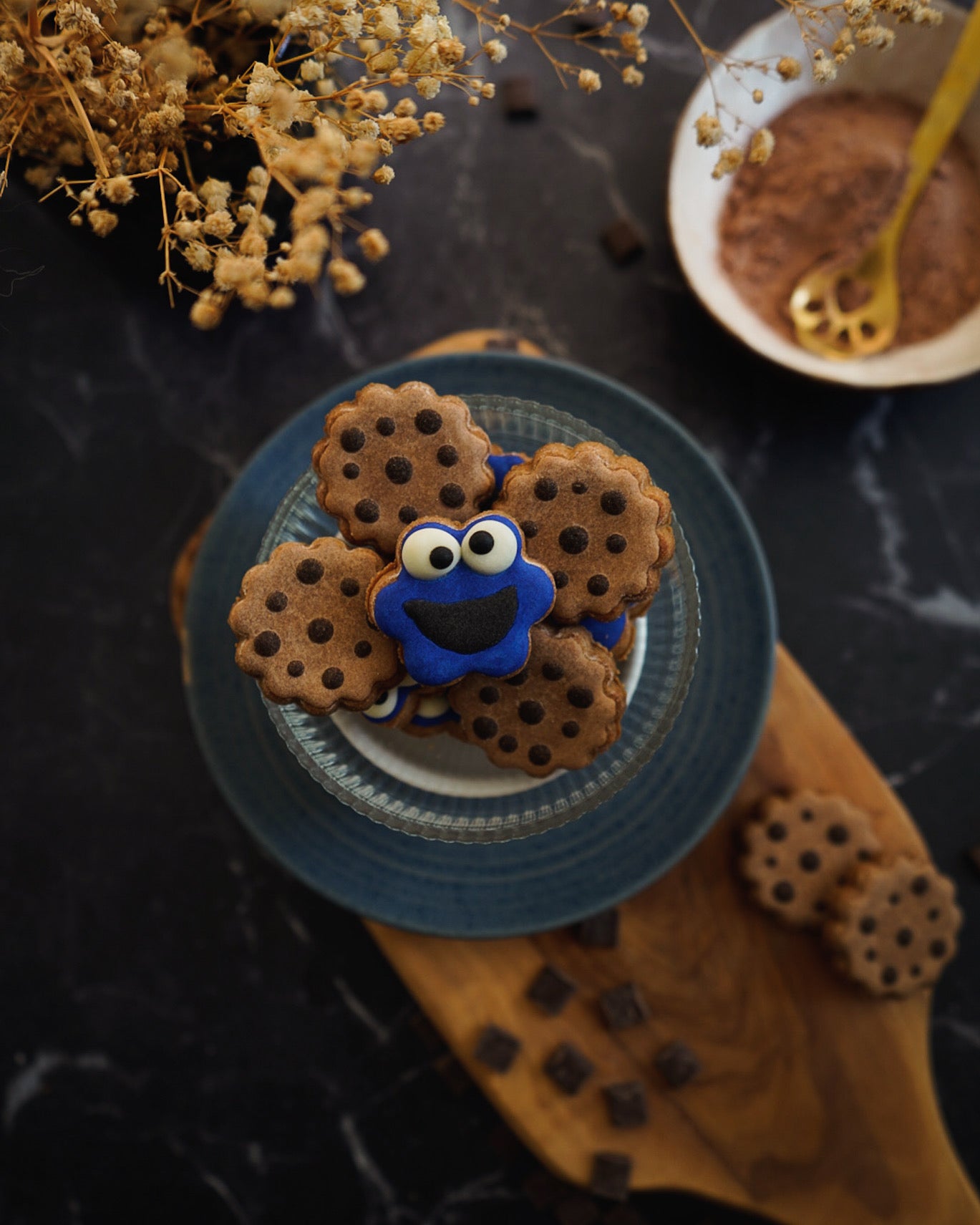 Cookie Monster Mini Cookies
